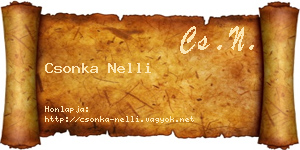 Csonka Nelli névjegykártya